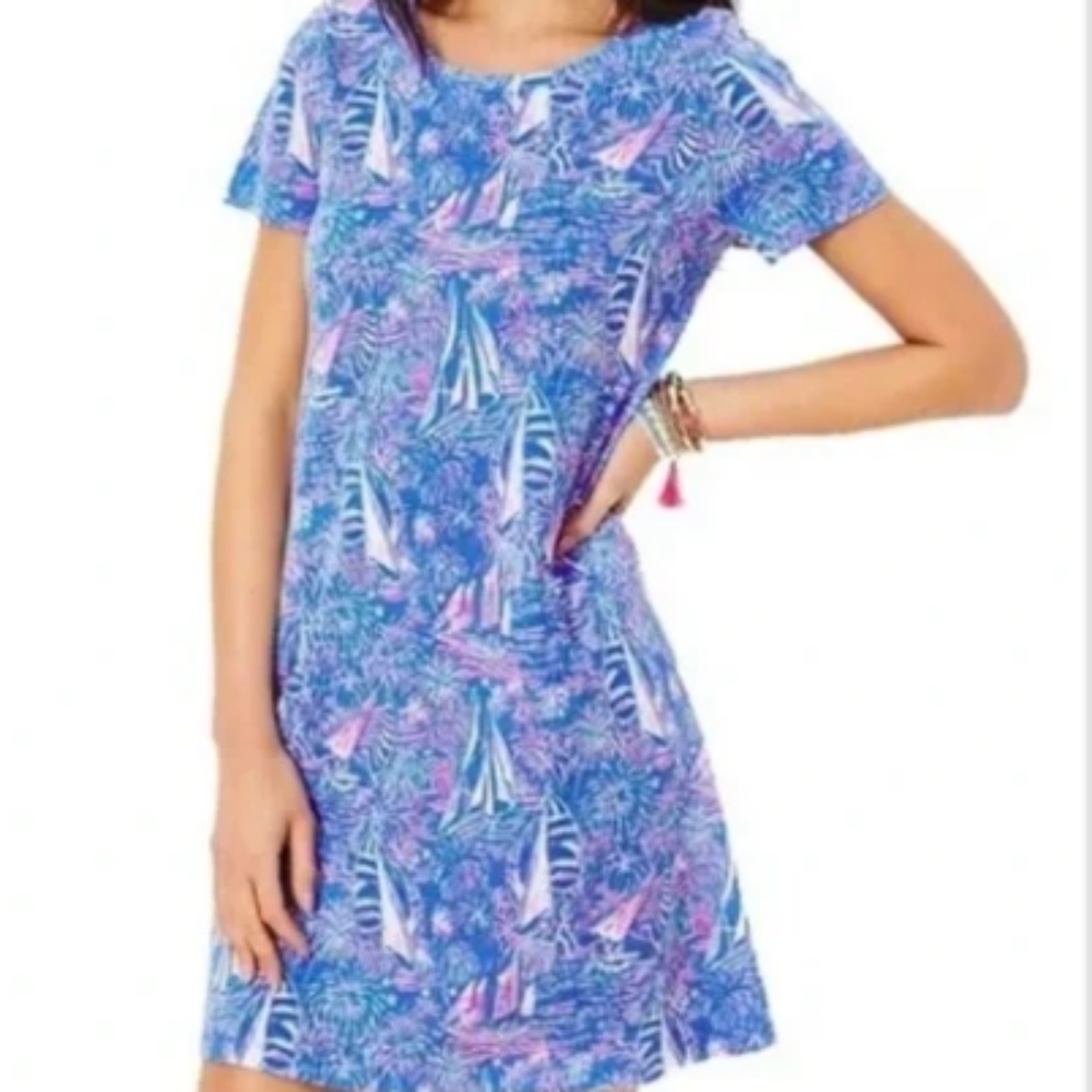 Lilly Pulitzer Cody Dress Boca Blue Its A Sailabration Size XS NWOT
